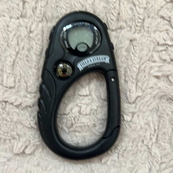 Field & Stream carabiner clip on watch compass, black,  New - Picture 11 of 16